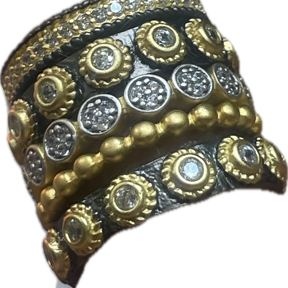 Freida Rothman Size 5 Stack Ring Sterling Silver … - image 7